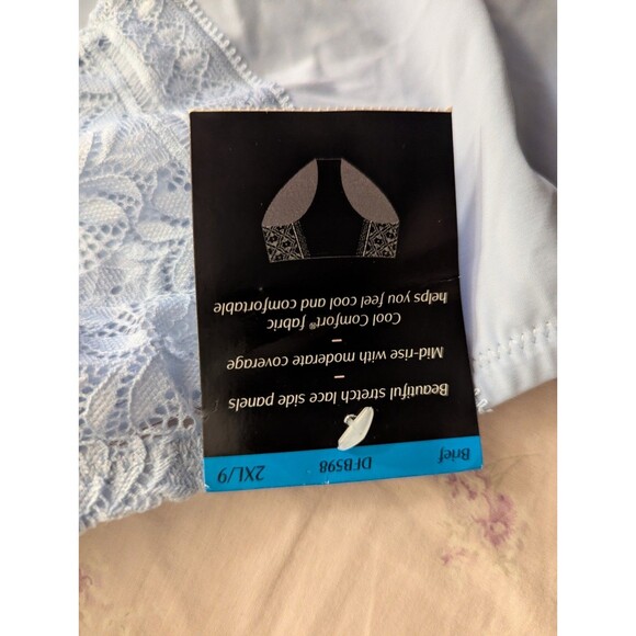 Bali Comfort Revolution Seamless Cooling Brief Panty/DFB598/2XL/9/ Light Blue - Picture 2 of 2